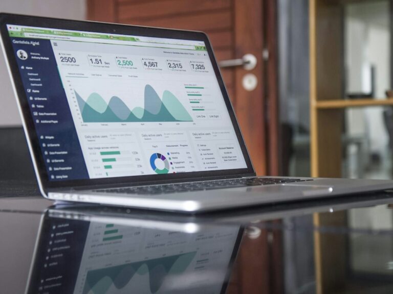 Tableau de bord d'analyse SEO et trafic organique